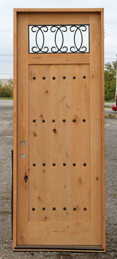 CL-616 Knotty Alder Exterior Door