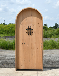 CL-143 round top door with 3 point lock