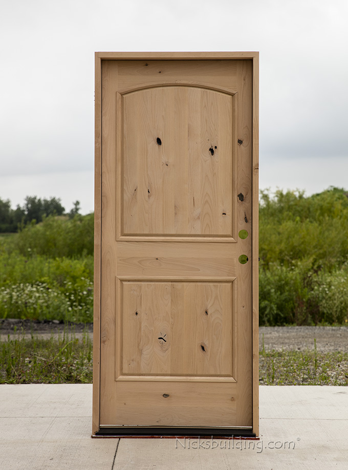 CL-4034 knotty alder door in size 34x80