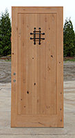 CL-131 42" wide exterior knotty alder front door
