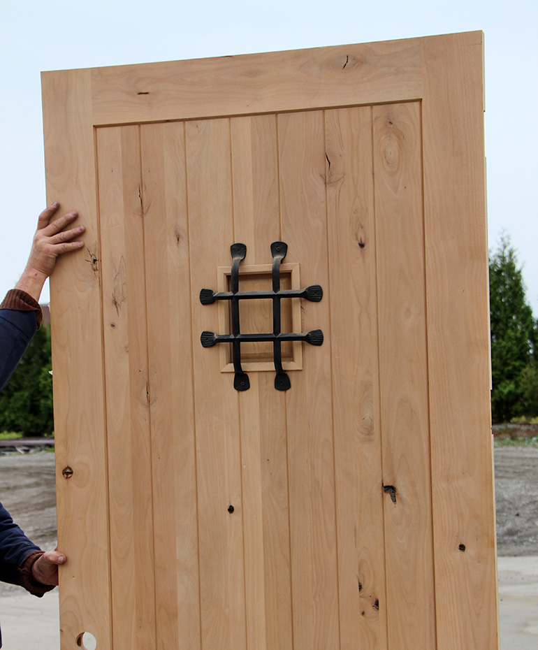 1 panel door closeup