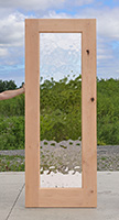 Full lite knotty alder exterior door