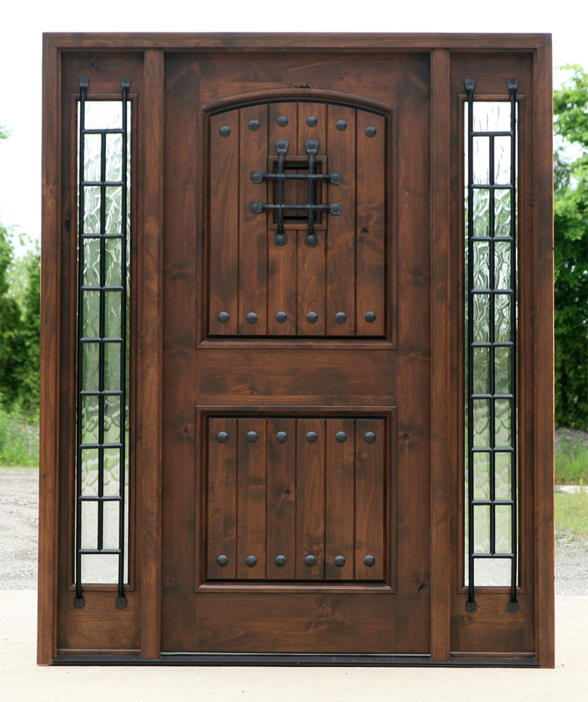 PFC Doors Alder with Walnut Finish