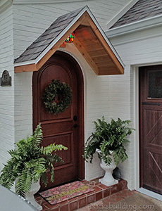 Round Top Mahogany Single Entry Door Model RT2 with Speakeasy