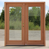 CL-27732-1 Clear Beveled Glass Double Doors