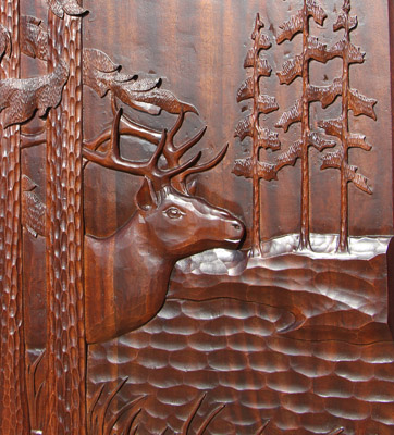 elk door closeup