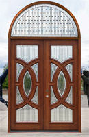 Clearance Olympus Double Door with Arched Transom