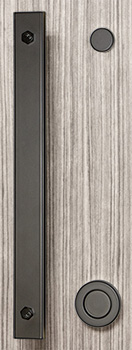 Modern Barn Door Handle with 2" Round Pull