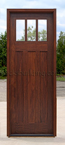 Craftsman door with Clear Glass