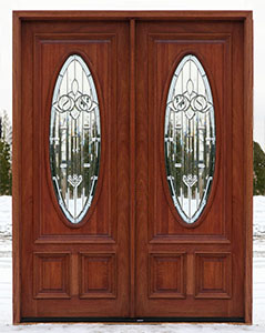 exterior double doors wiht Majestic Glass