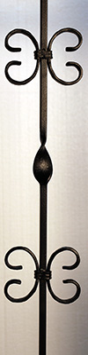 double butterfly iron baluster