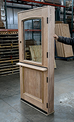 exterior dutch door shelf view
