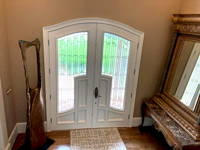 Arched Top Doors Painted White Interior in Georgia