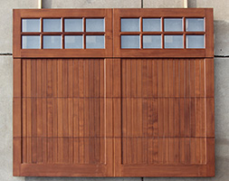 wood garage doors cedar insulated Model Heritage 9x8